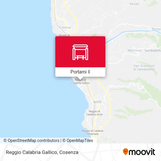 Mappa Reggio Calabria Gallico