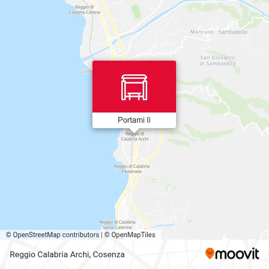 Mappa Reggio Calabria Archi