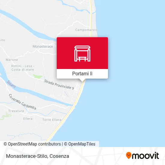 Mappa Monasterace-Stilo