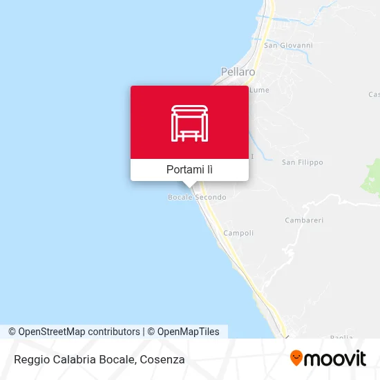 Mappa Reggio Calabria Bocale
