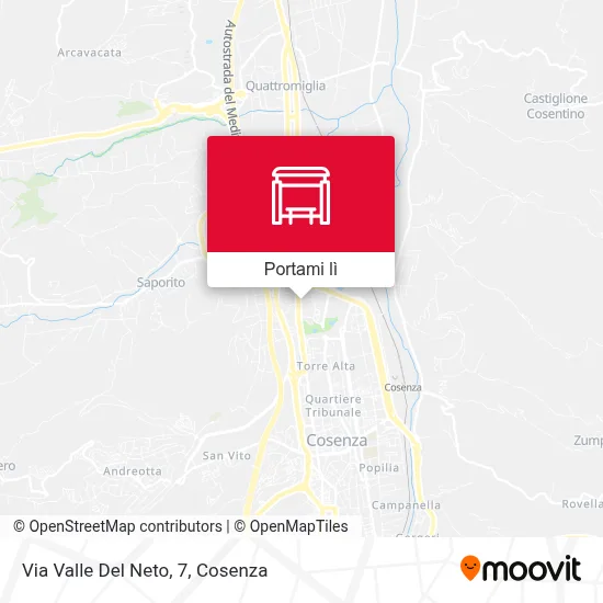 Mappa Via Valle Del Neto, 7
