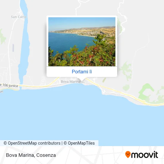 Mappa Bova Marina