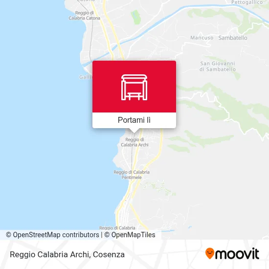 Mappa Reggio Calabria Archi