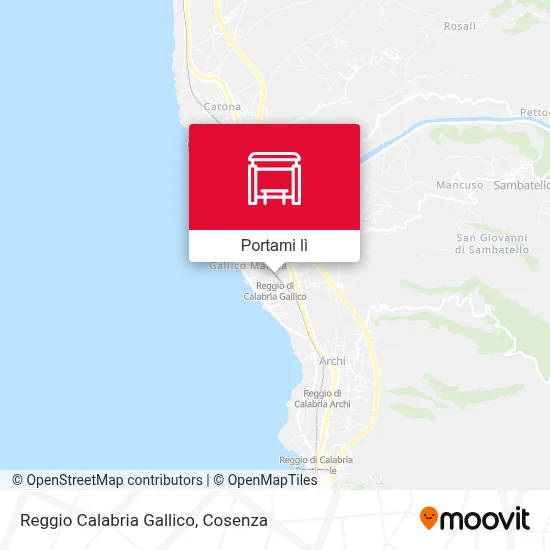 Mappa Reggio Calabria Gallico