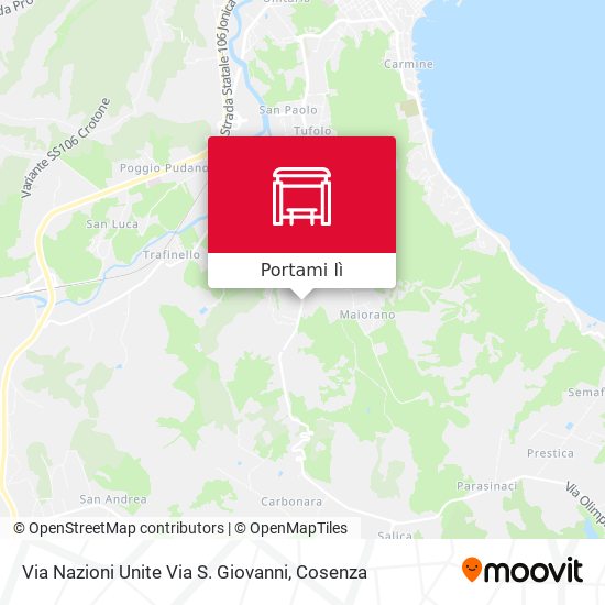 Mappa Via Nazioni Unite Via S. Giovanni