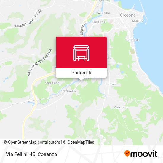 Mappa Via Fellini, 45