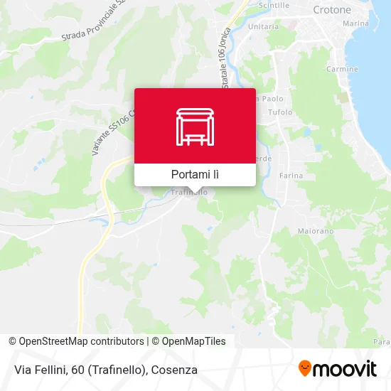 Mappa Via Fellini, 60 (Trafinello)