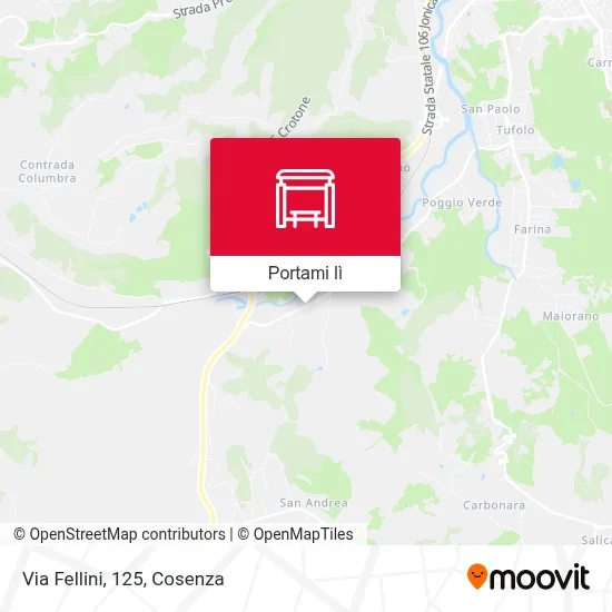 Mappa Via Fellini, 125