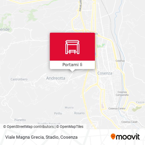 Mappa Viale Magna Grecia, Stadio