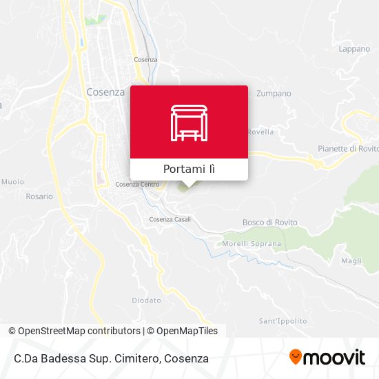 Mappa C.Da Badessa Sup. Cimitero