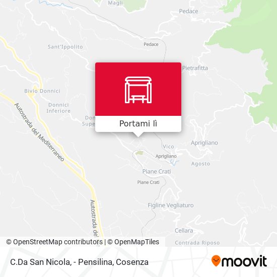 Mappa C.Da San Nicola, - Pensilina