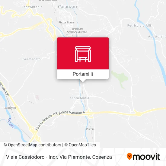 Mappa Viale Cassiodoro - Incr. Via Piemonte