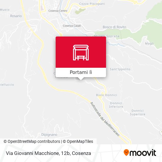 Mappa Via Giovanni Macchione, 12b