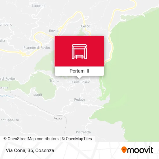 Mappa Via Cona, 36
