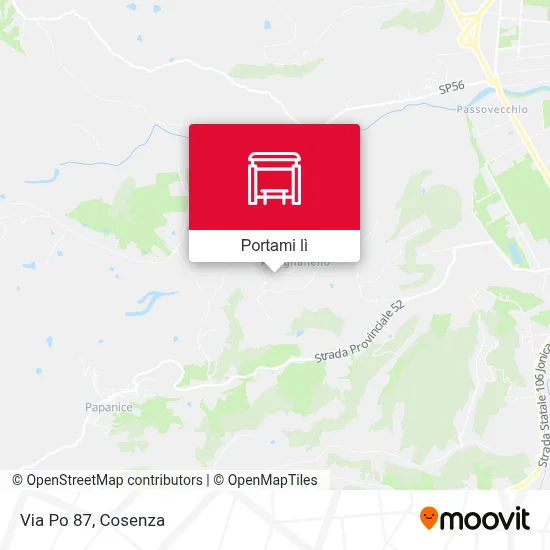 Mappa Via Po 87