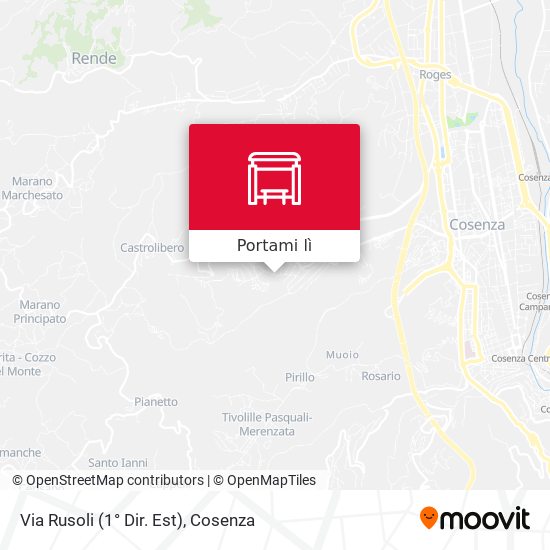 Mappa Via Rusoli (1° Dir. Est)
