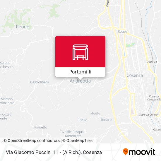 Mappa Via Giacomo Puccini 11 - (A Rich.)