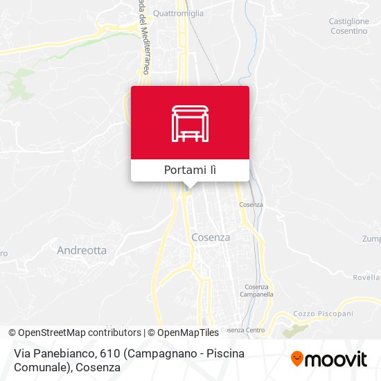 Mappa Via Panebianco, 610 (Campagnano - Piscina Comunale)