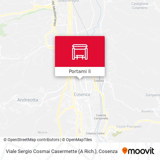 Mappa Viale Sergio Cosmai Casermette (A Rich.)