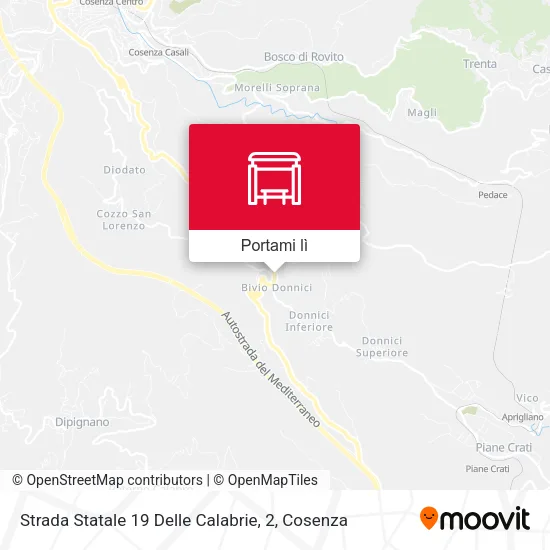 Mappa Strada Statale 19 Delle Calabrie, 2