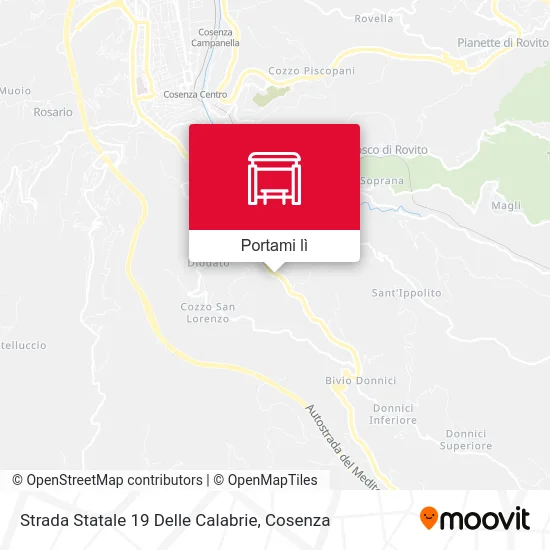 Mappa Strada Statale 19 Delle Calabrie