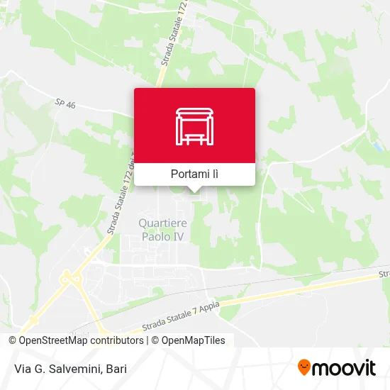 Mappa Via  G. Salvemini