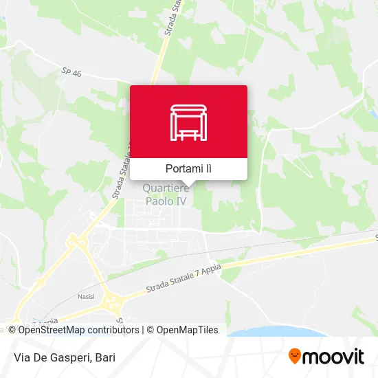 Mappa Via De Gasperi