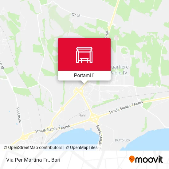 Mappa Via Per Martina Fr.