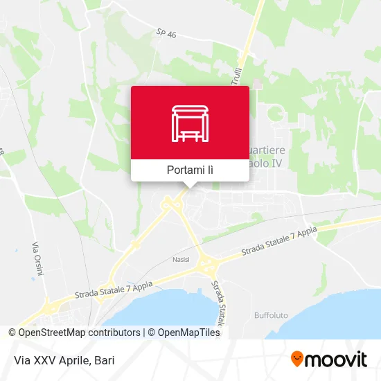 Mappa Via XXV Aprile