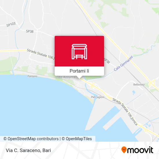Mappa Via C. Saraceno