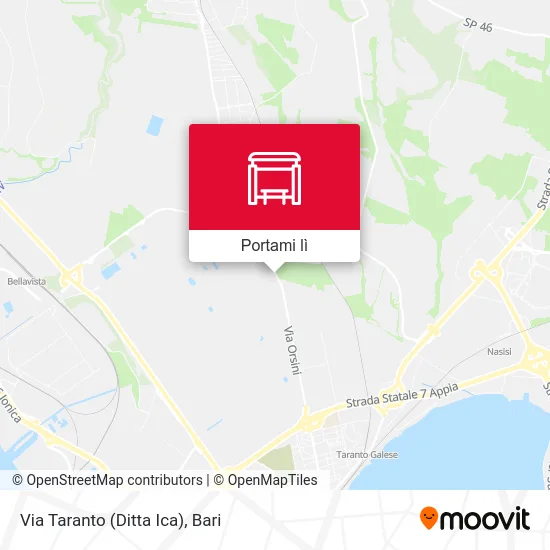Mappa Via Taranto (Ditta Ica)