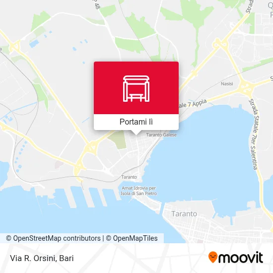 Mappa Via R. Orsini