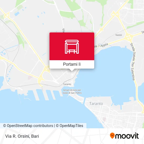 Mappa Via R. Orsini