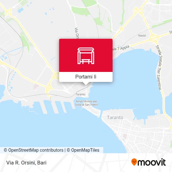Mappa Via R. Orsini