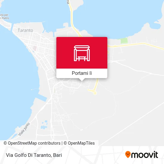 Mappa Via Golfo Di Taranto