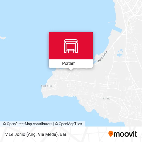 Mappa V.Le Jonio (Ang. Via Meda)