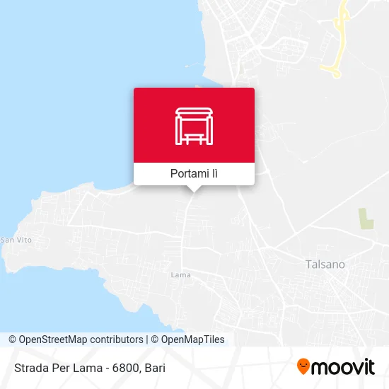 Mappa Strada Per Lama - 6800