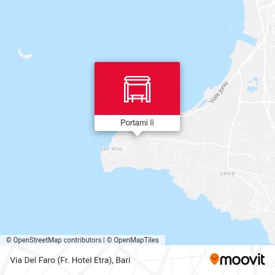 Mappa Via Del Faro (Fr. Hotel Etra)