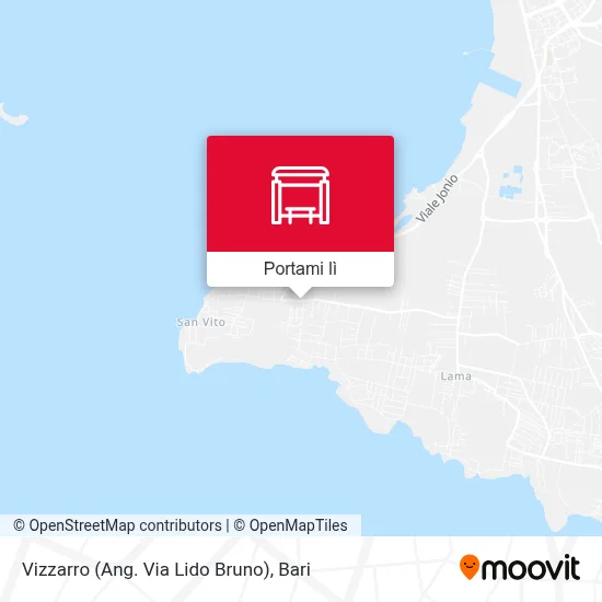 Mappa Vizzarro (Ang. Via Lido Bruno)