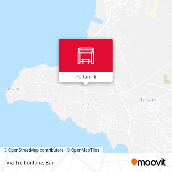 Mappa Via Tre Fontane