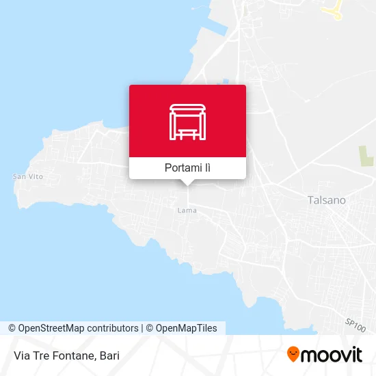 Mappa Via Tre Fontane