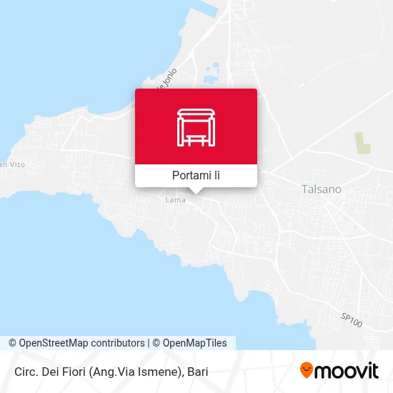 Mappa Circ. Dei Fiori (Ang.Via Ismene)