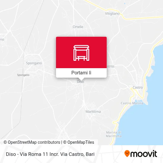 Mappa Diso - Via Roma 11 Incr. Via Castro