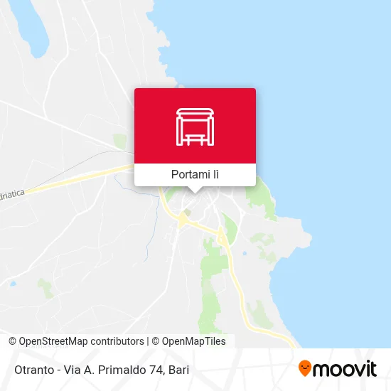 Mappa Otranto - Via A. Primaldo 74