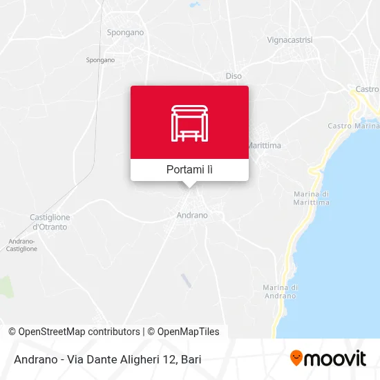 Mappa Andrano - Via Dante Aligheri 12