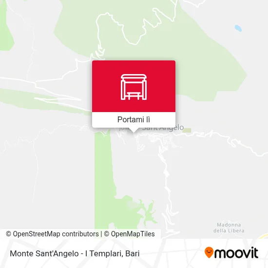 Mappa Monte Sant'Angelo - I Templari