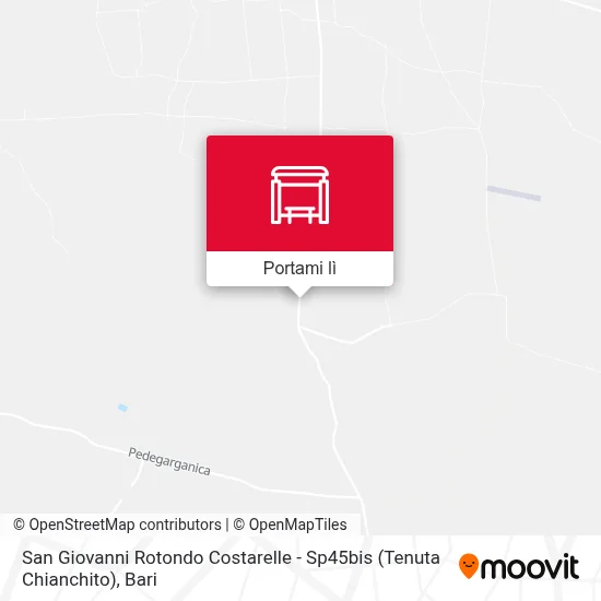 Mappa San Giovanni Rotondo Costarelle - Sp45bis (Tenuta Chianchito)