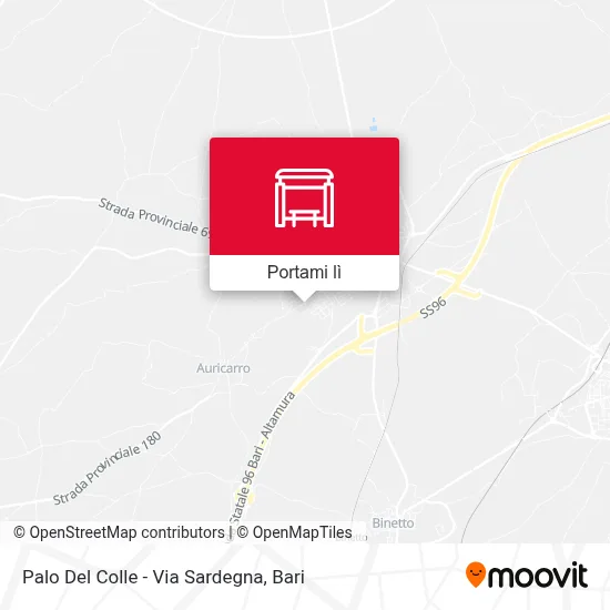 Mappa Palo Del Colle - Via Sardegna
