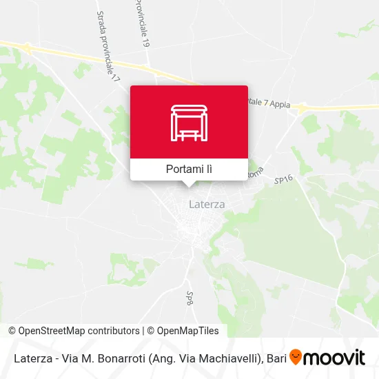 Mappa Laterza - Via M. Bonarroti (Ang. Via Machiavelli)