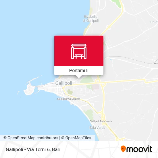 Mappa Gallipoli - Via Terni 6